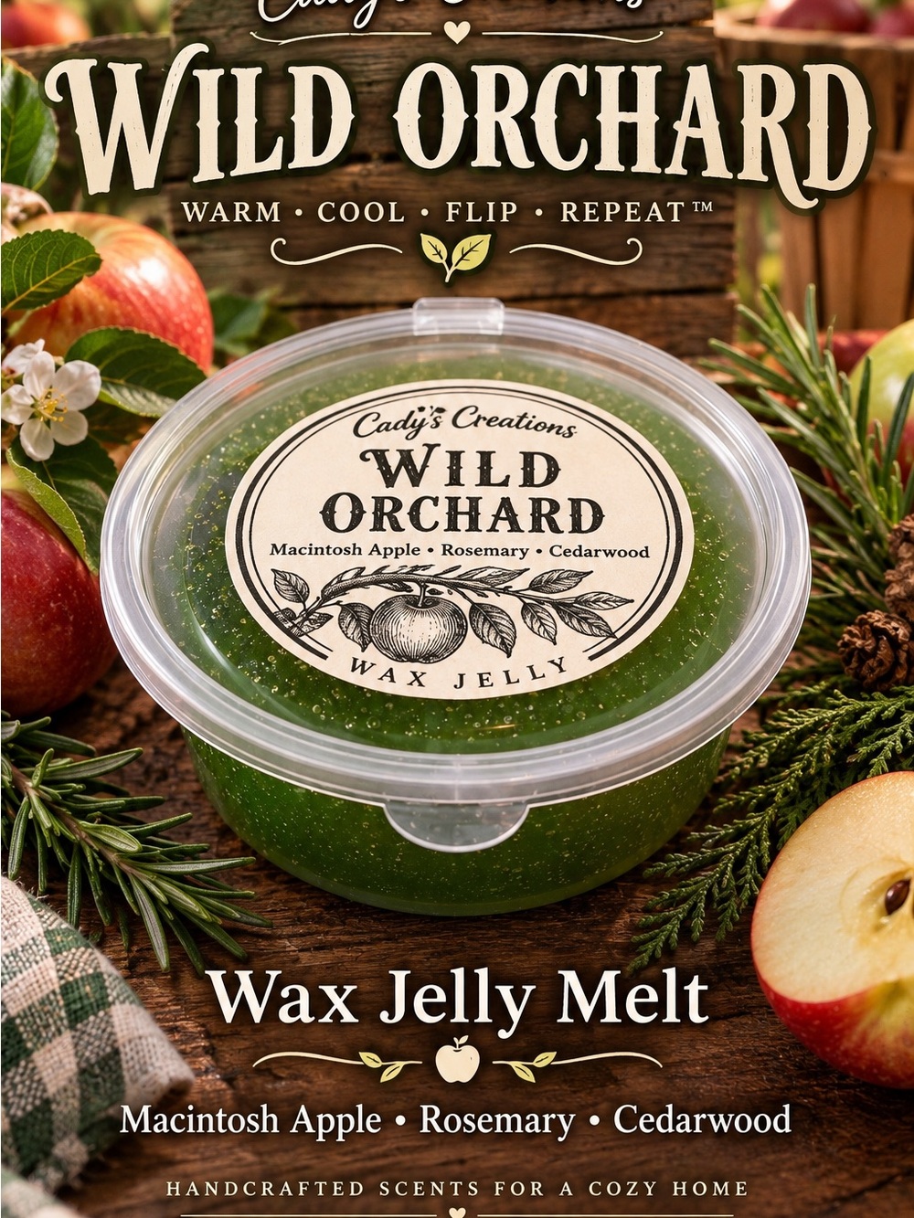 Hand Crafted Wild Orchard Wax Jelly Melt